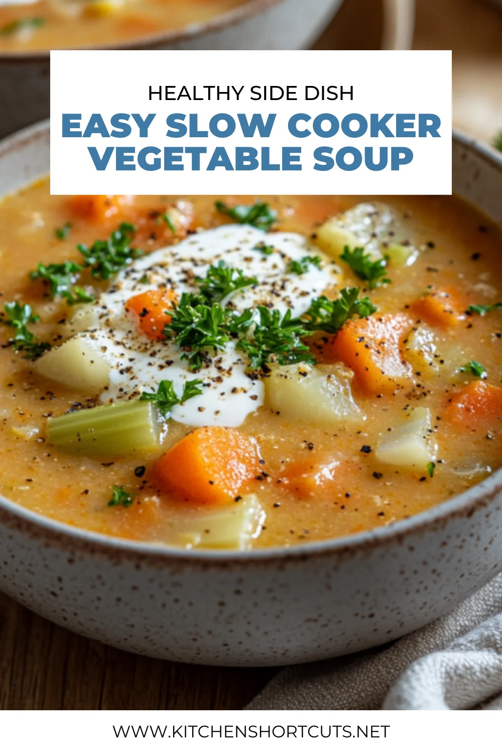 slow cooker vegetable soup