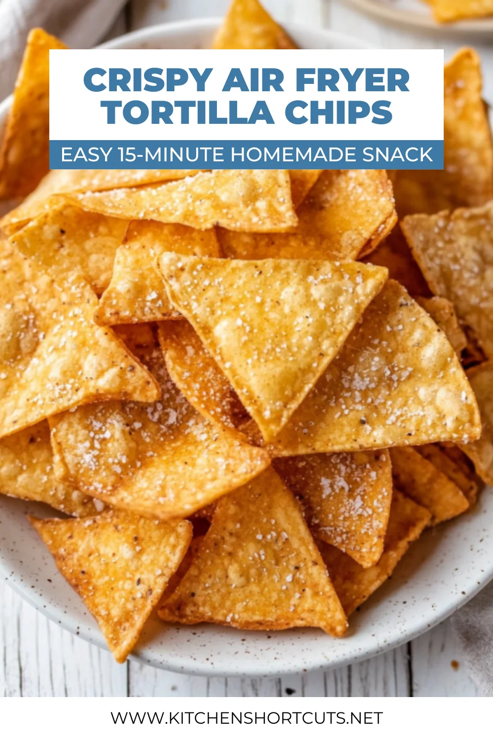 Crispy and Easy Air Fryer Tortilla Chips Recipe in 15 Minutes Air Fryer Tortilla Chips