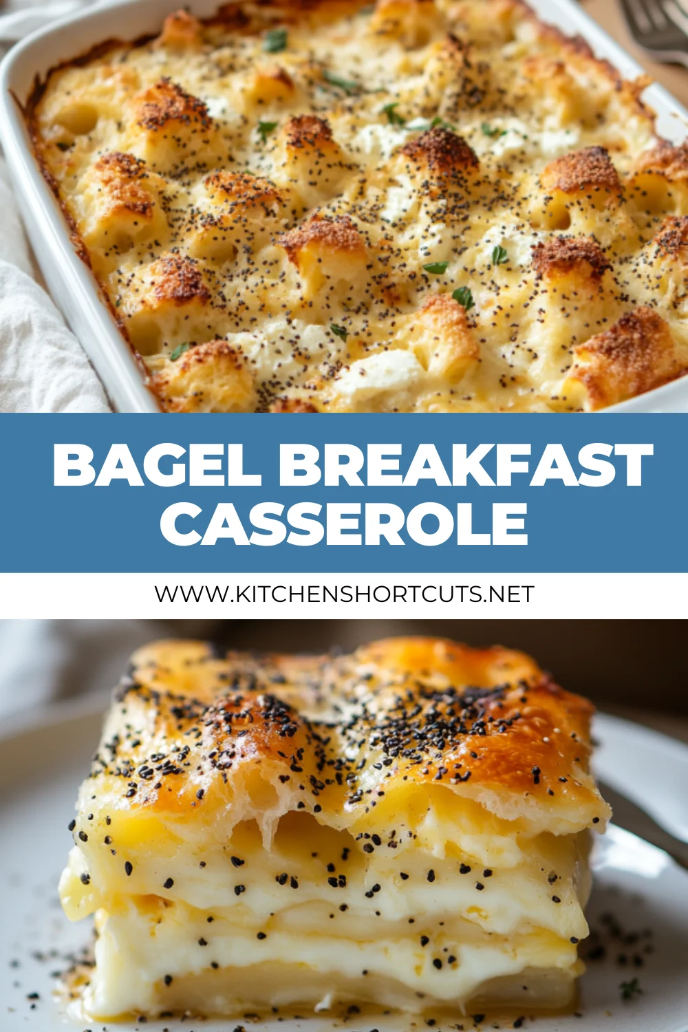 The Best Bagel Breakfast Casserole for Easy Mornings Bagel Breakfast Casserole