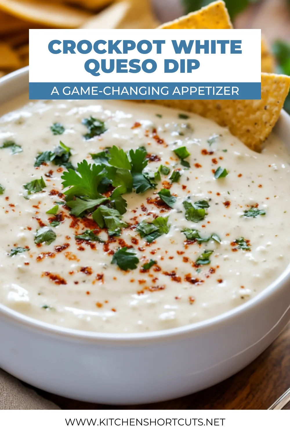 crock pot white queso dip