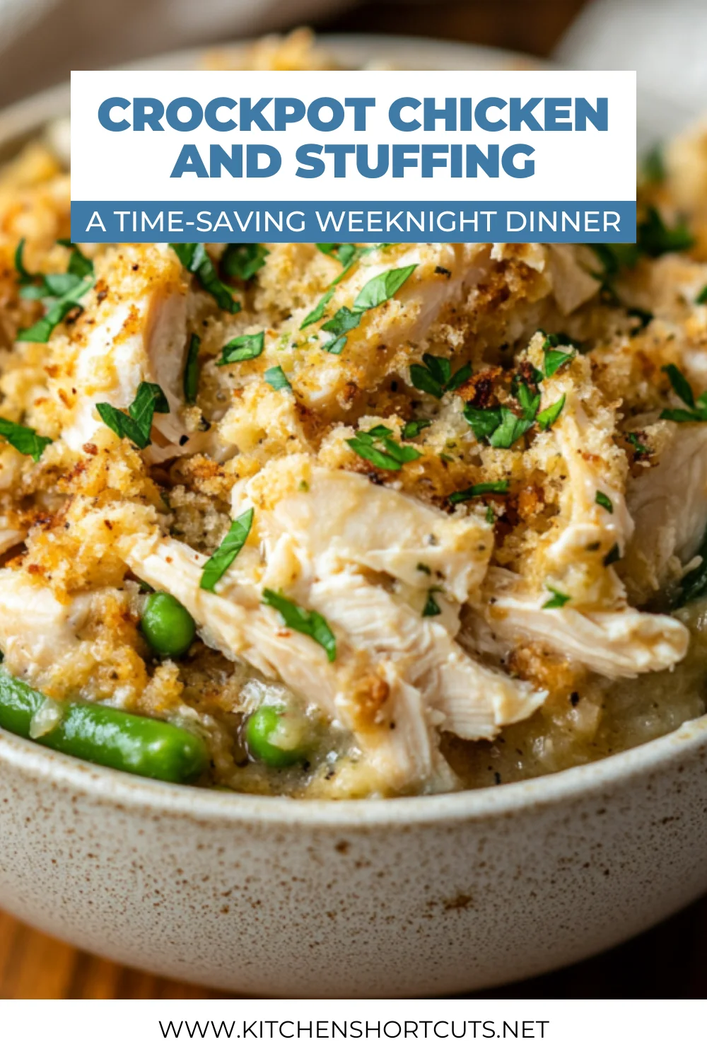 Crockpot chicken and stuffing