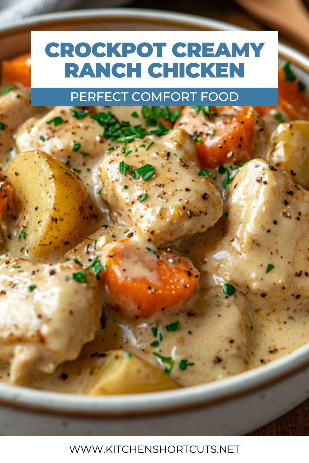 Crockpot Creamy Ranch Chicken