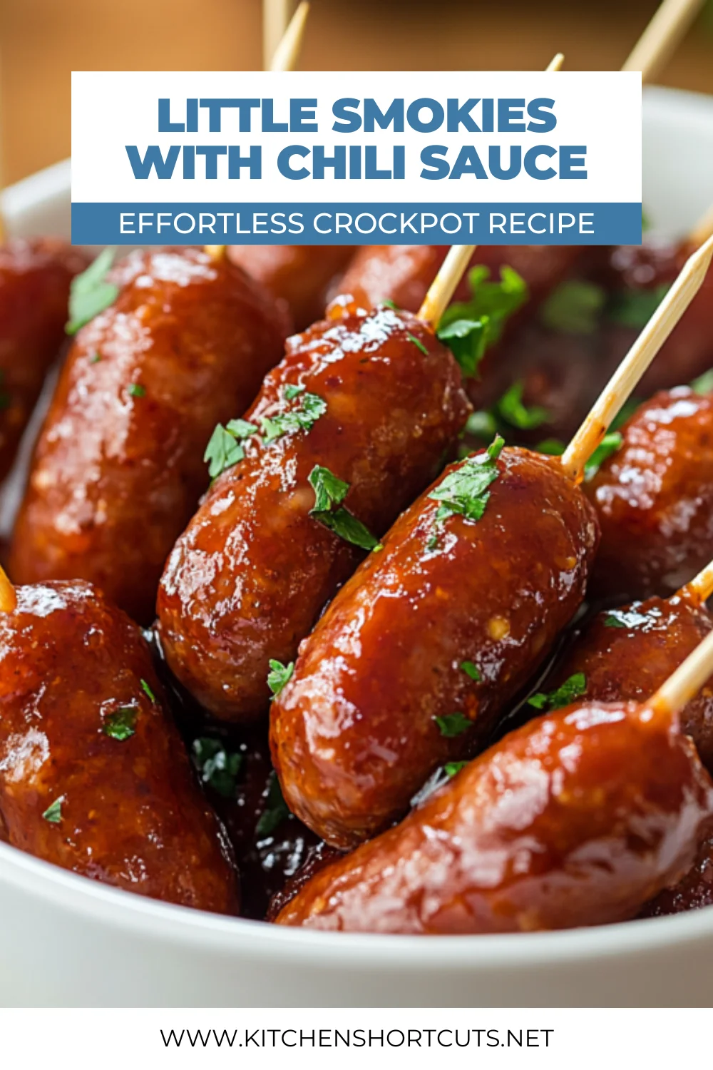 Crockpot Little Smokies With Chili Sauce: The Easiest Party Appetizer Crockpot Little Smokie With Chili Sauce