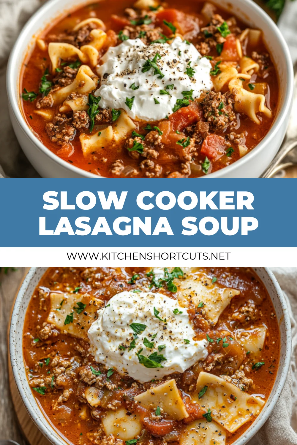 Easy Slow Cooker Lasagna Soup Recipe | Comfort Food Made Simple easy slow cooker lasagna soup
