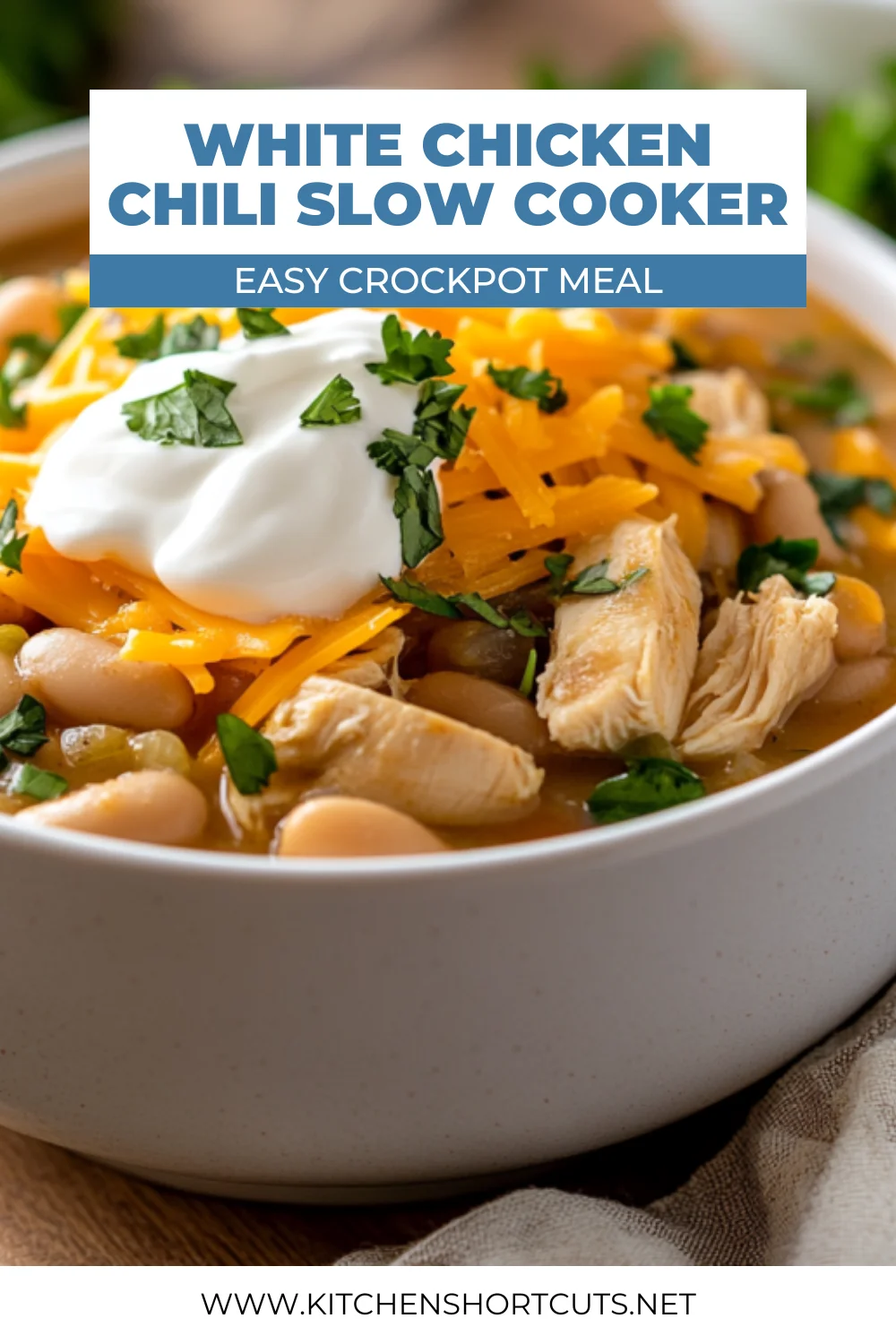 Easy Slow Cooker White Chicken Chili - A Flavorful Family Favorite easy slow cooker white chicken chili