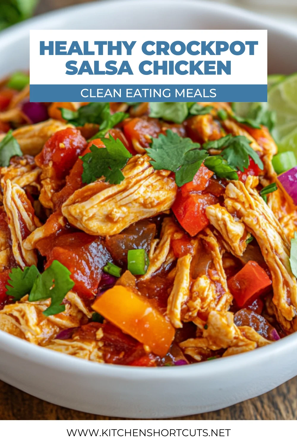 Healthy Crockpot Salsa Chicken
