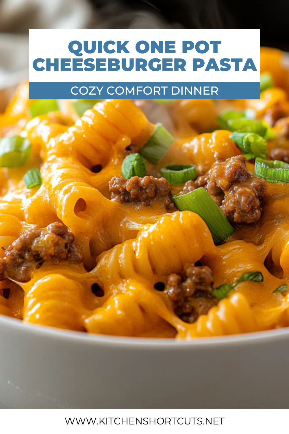 one pot cheeseburger pasta