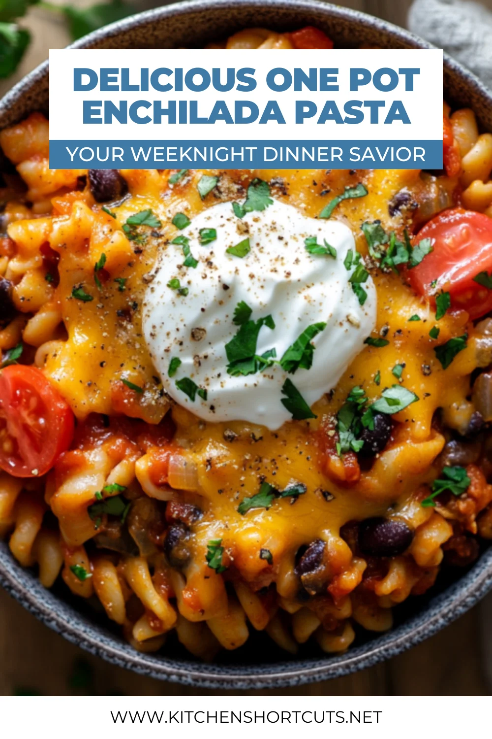 One Pot Enchilada Pasta