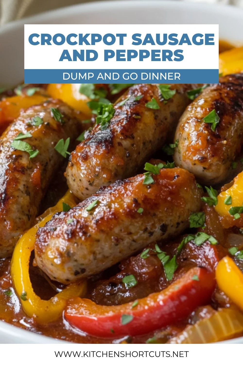 slow cooker sausage and peppers