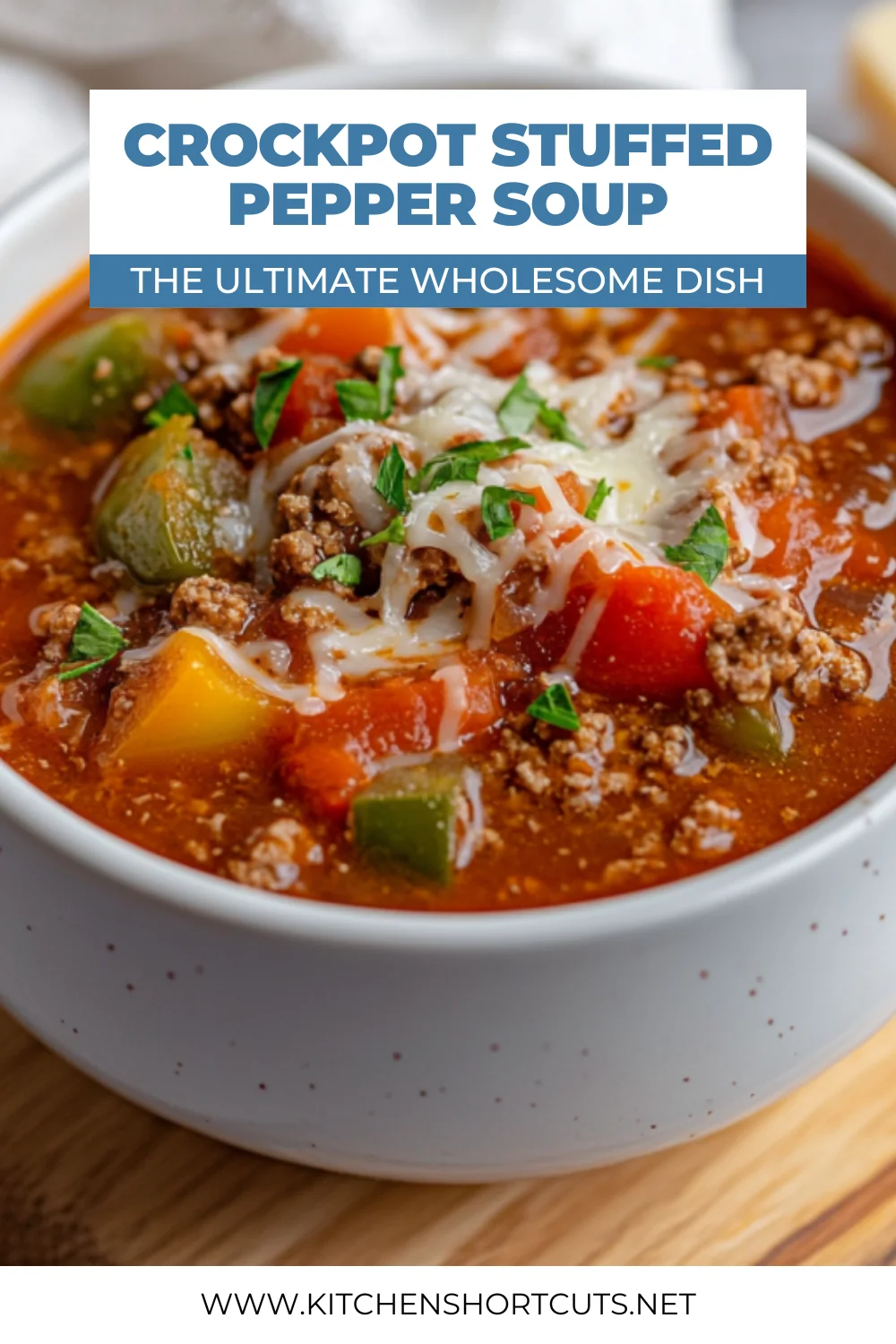 Slow Cooker Stuffed Pepper Soup: Easy, Delicious, Hands-Off Dinner Slow Cooker Stuffed Pepper Soup