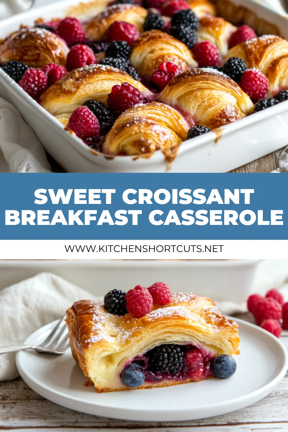 sweet croissant breakfast bake