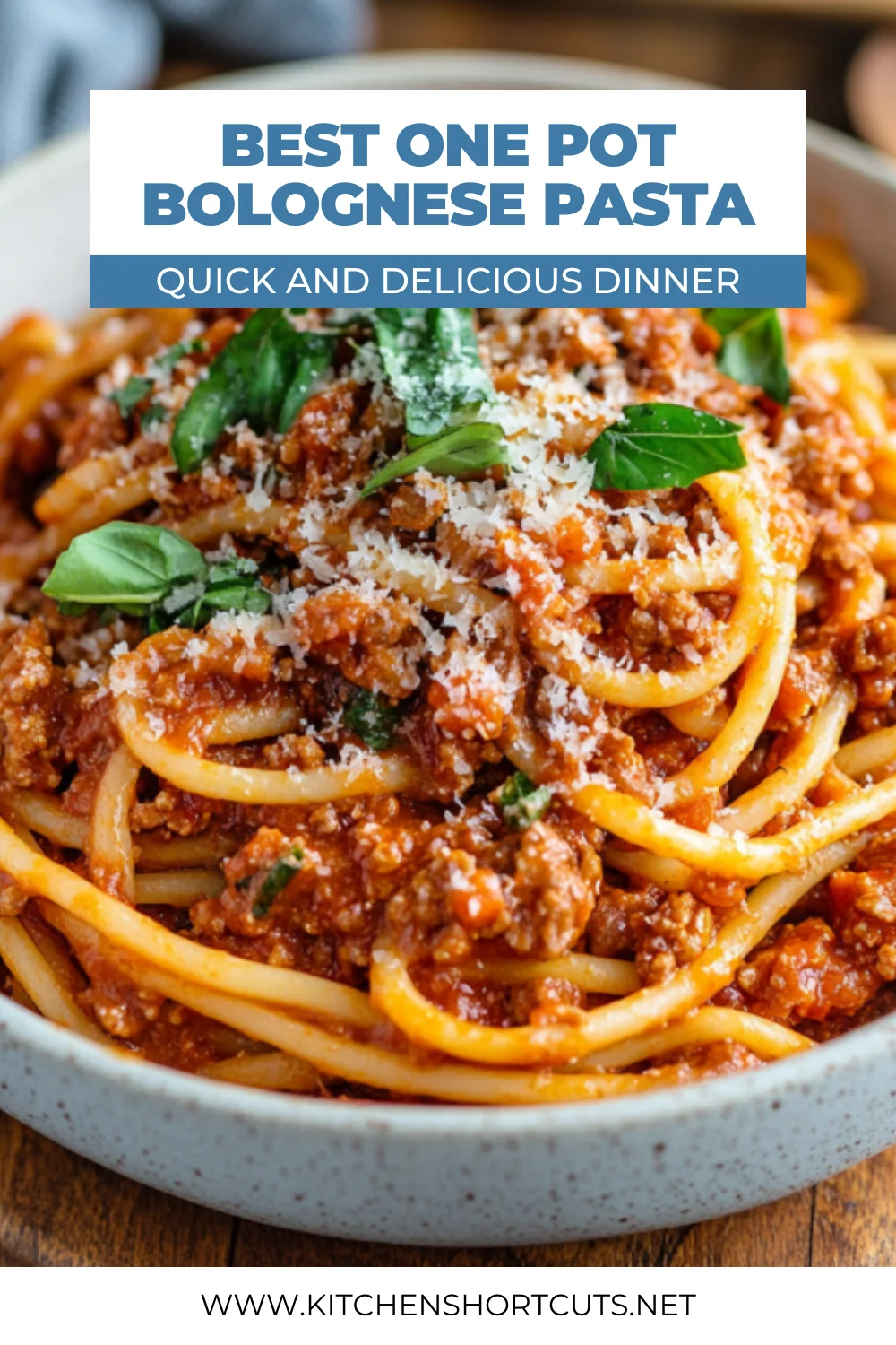 One Pot Bolognese Pasta - Quick, Delicious, and Effortless Dinner One Pot Bolognese Pasta