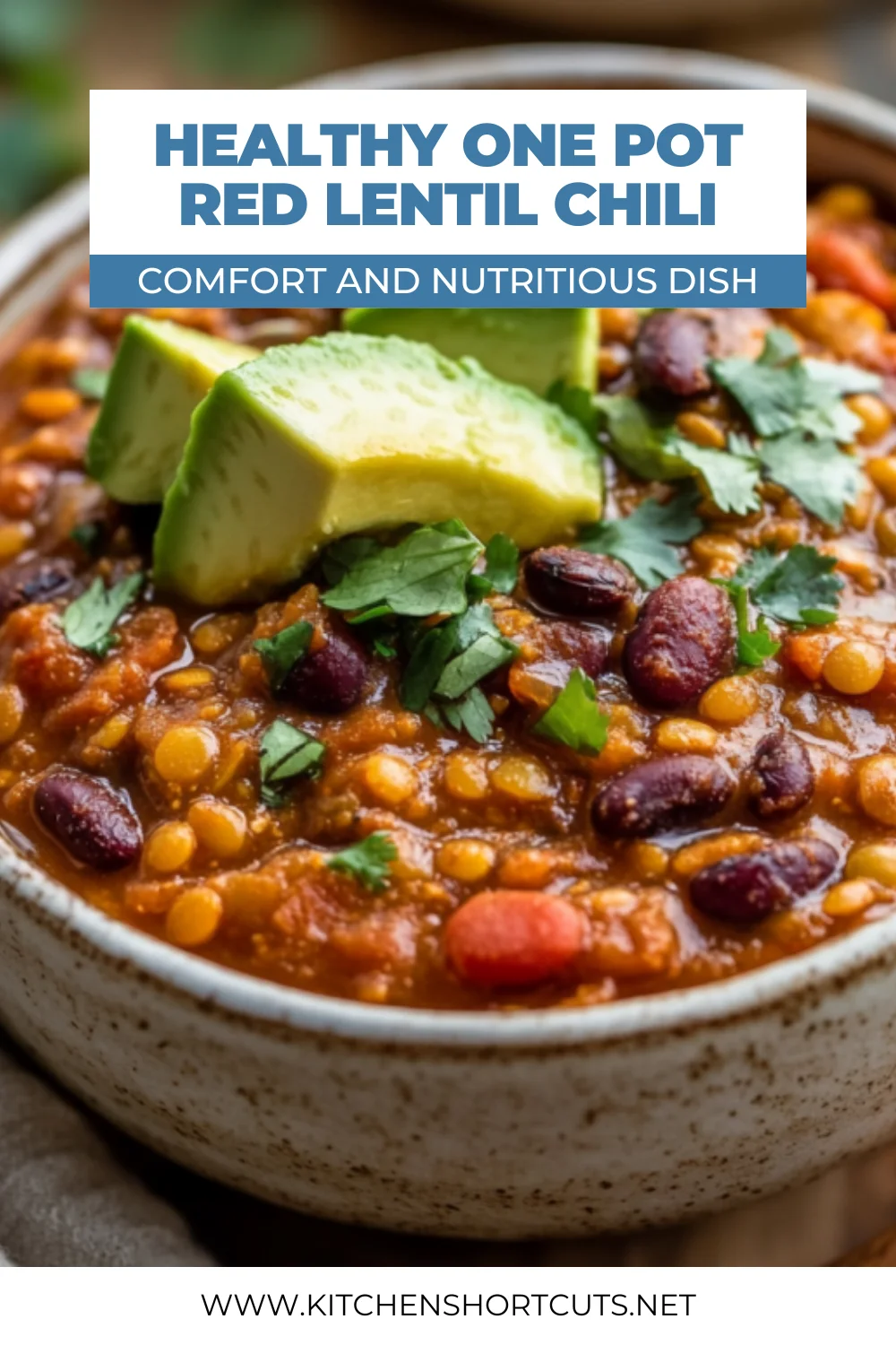 One Pot Red Lentil Chili: Quick, Healthy, and Delicious Comfort Food One Pot Red Lentil Chili