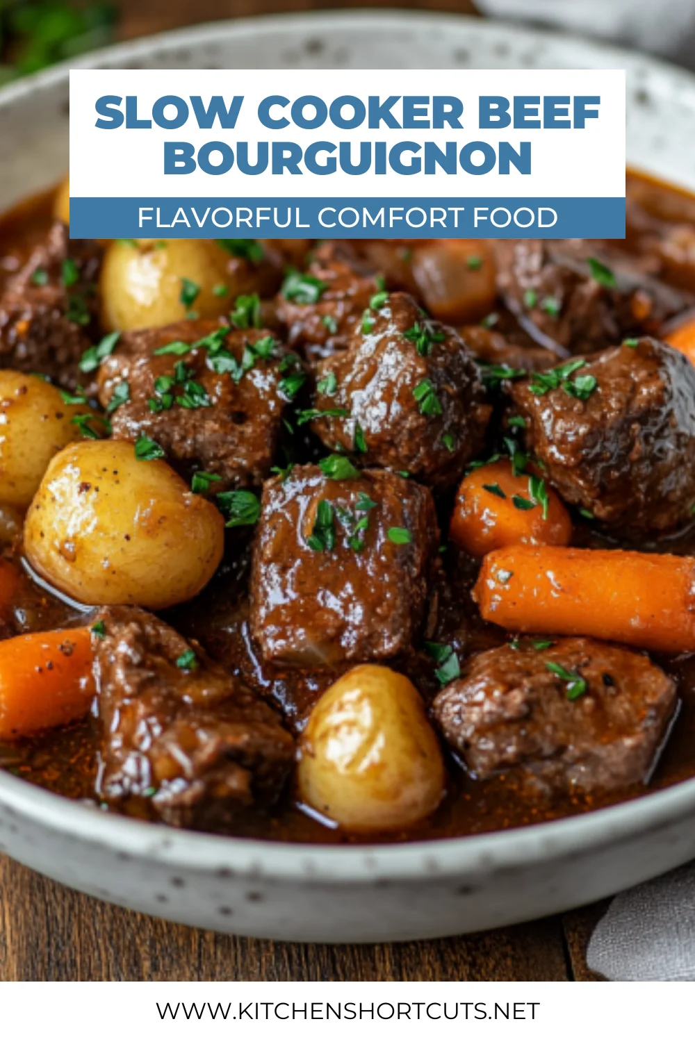 Slow Cooker Beef Bourguignon
