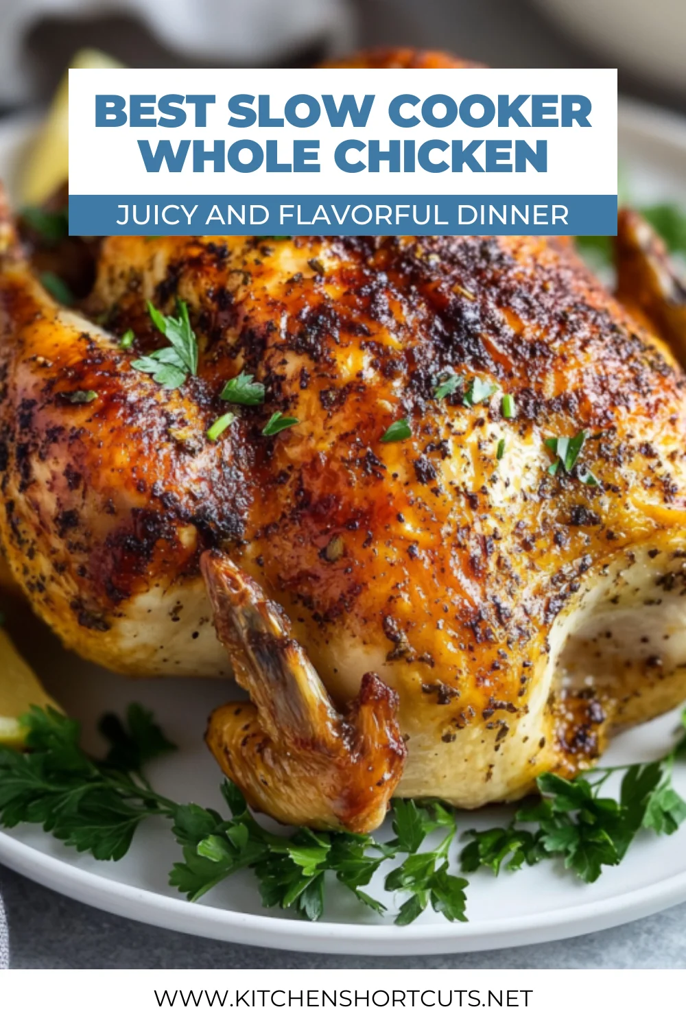 Slow Cooker Whole Chicken: Easy & Delicious Weeknight Dinner Slow Cooker Whole Chicken