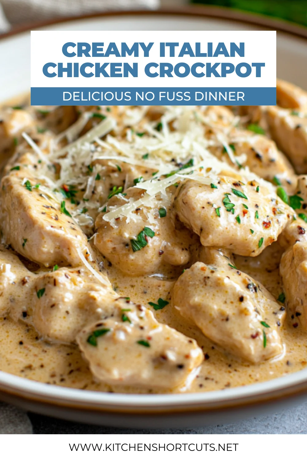Creamy Italian Chicken Crockpot Recipe: Easy & Delicious Dinner Creamy Italian Chicken Crockpot