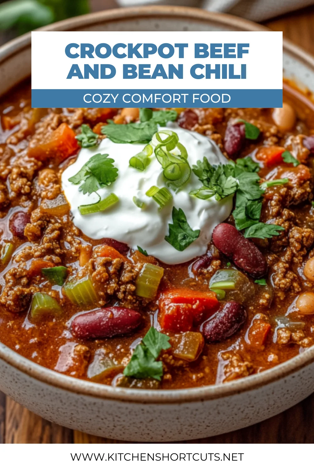 Crockpot Beef and Bean Chili