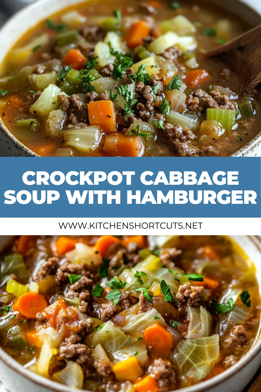 Crockpot Cabbage Soup with Hamburger