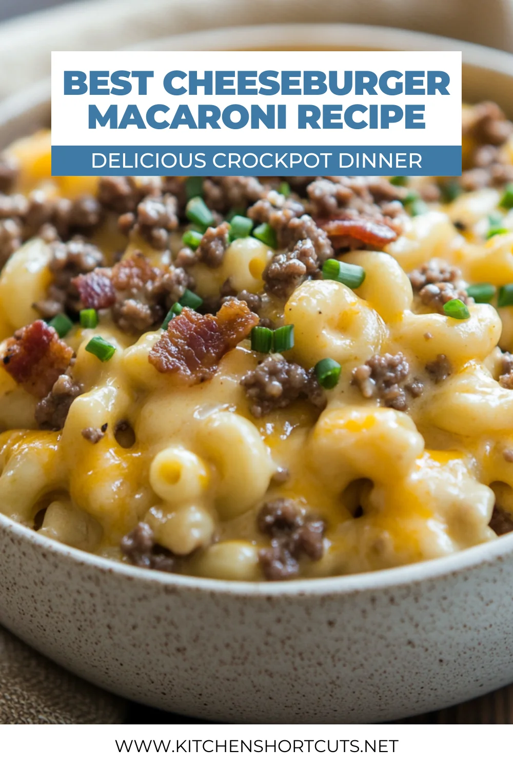 Crockpot Cheeseburger Macaroni