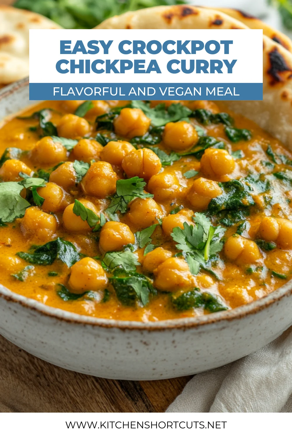 Crockpot Chickpea Curry - Easy, Healthy, and Delicious Crockpot Chickpea Curry