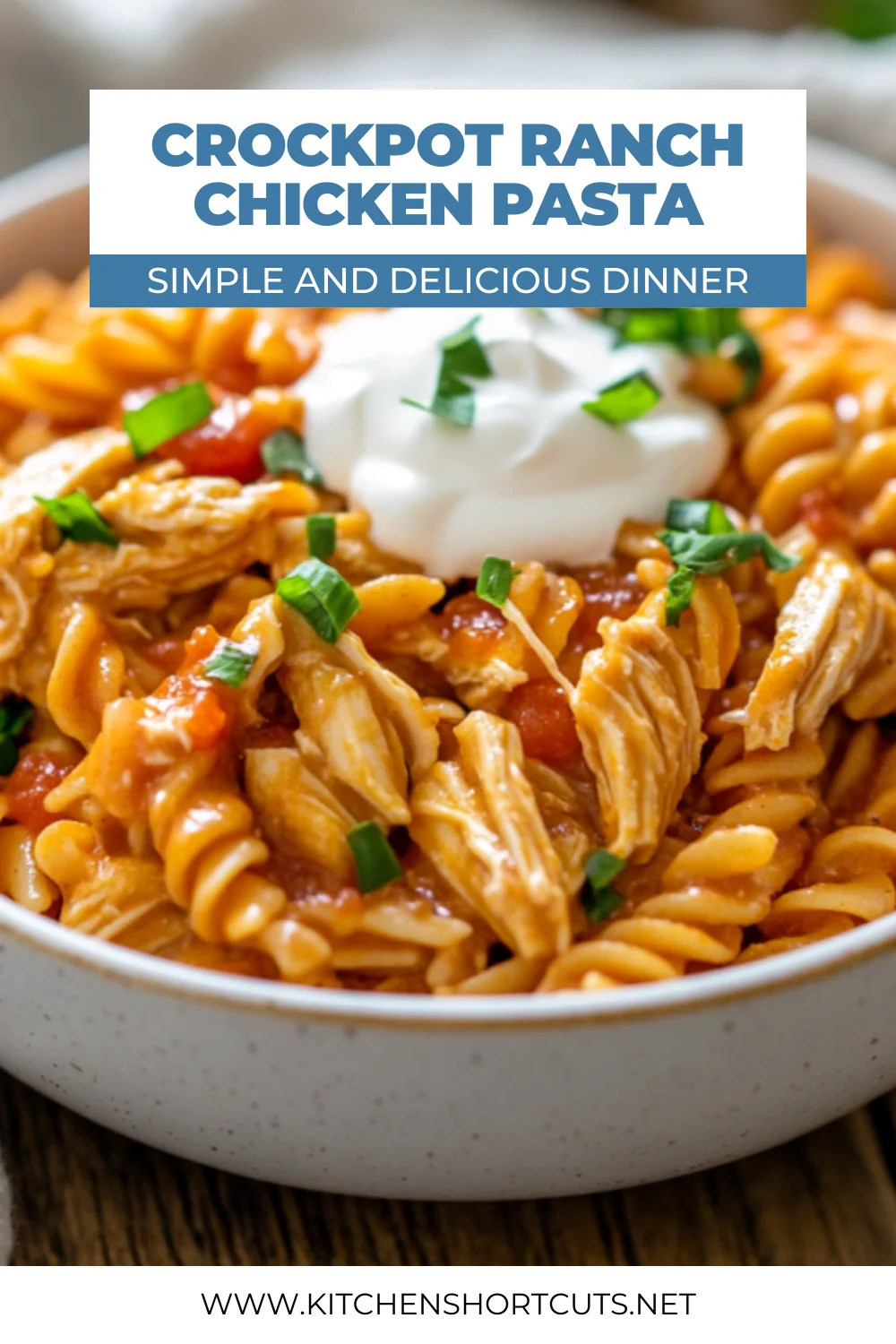 Crockpot Salsa Ranch Chicken Pasta – Easy, Creamy & Delicious Crockpot Salsa Ranch Chicken Pasta