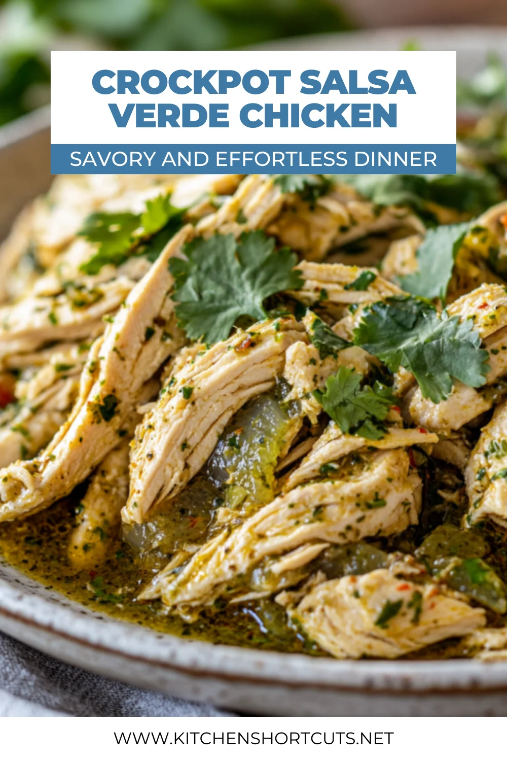 Crockpot Salsa Verde Chicken