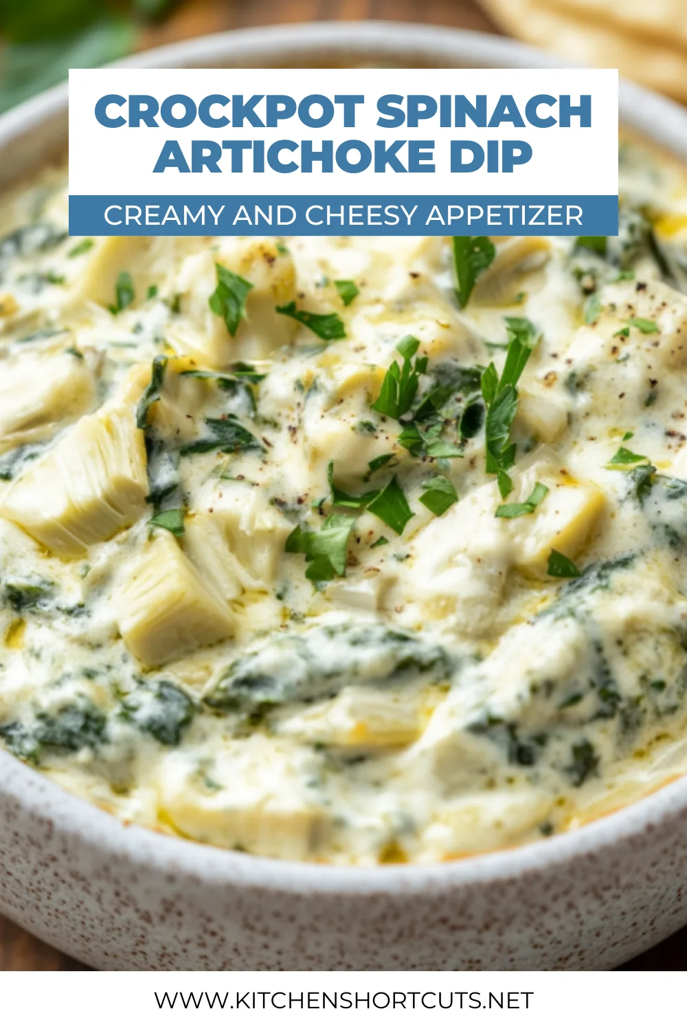Crockpot Spinach Artichoke Dip
