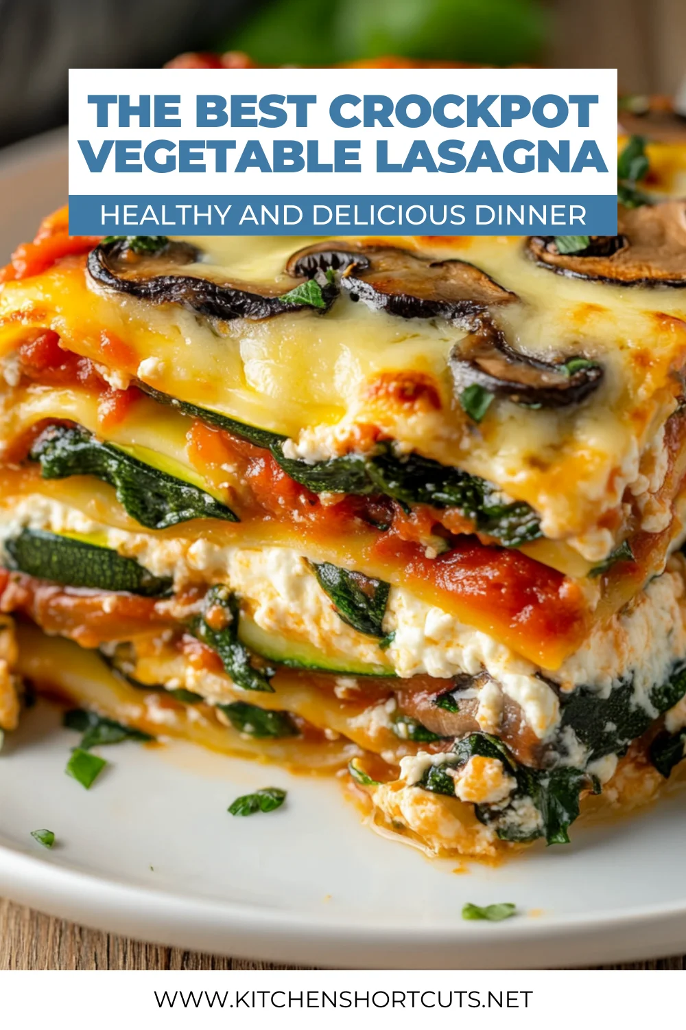 Crockpot Vegetable Lasagna