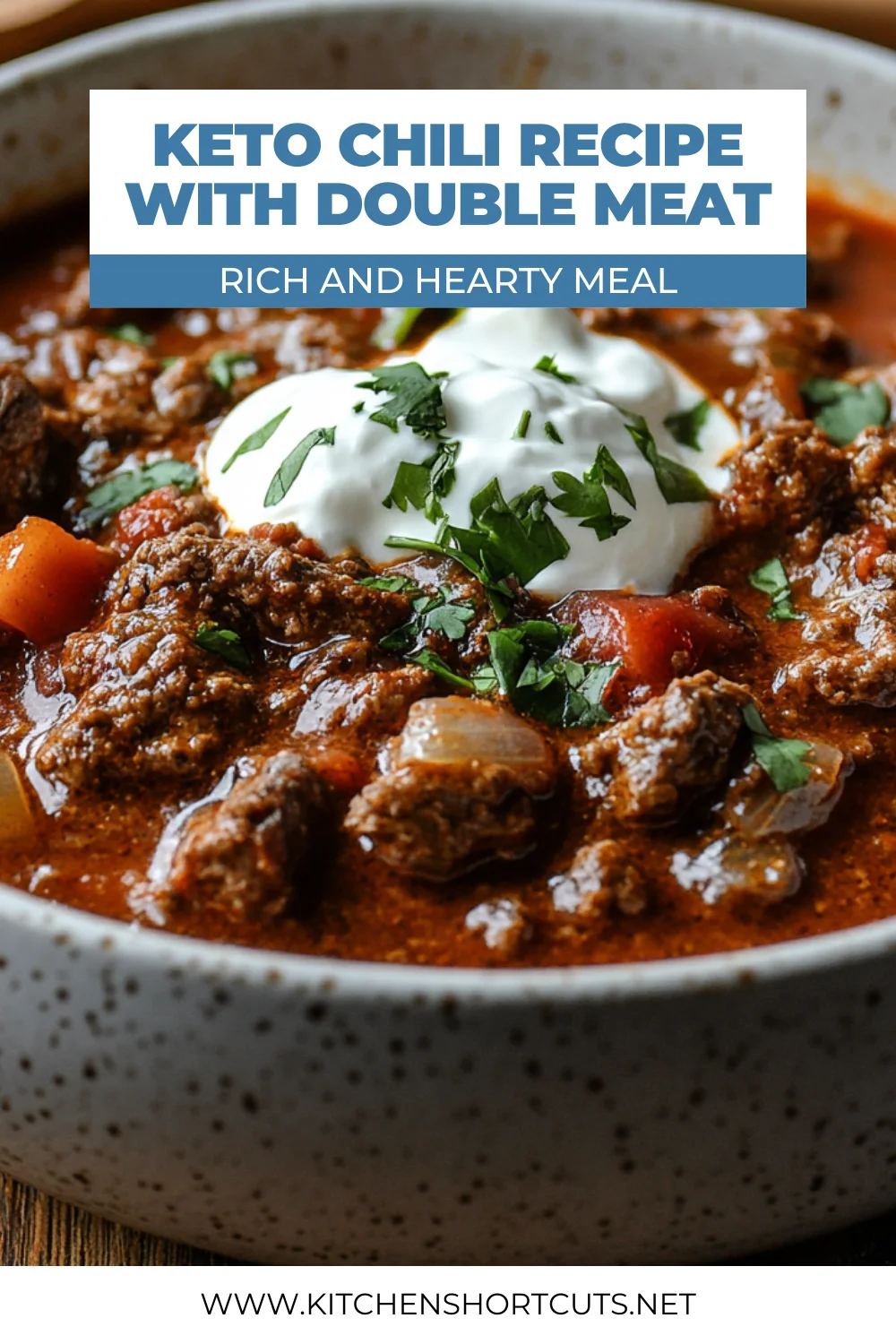 Keto Chili Double Meat - Hearty, Smoky and Low Carb Perfection Keto Chili Double Meat