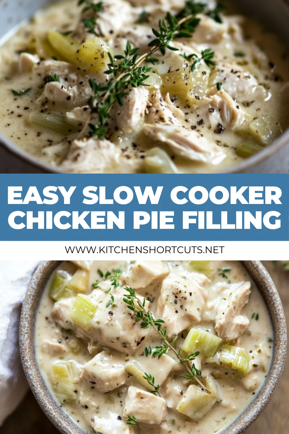 Slow Cooker Chicken Pie Filling: Easy Comfort Food Recipe Slow Cooker Chicken Pie Filling