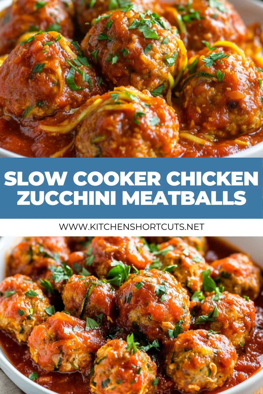 slow cooker chicken zucchini meatballs