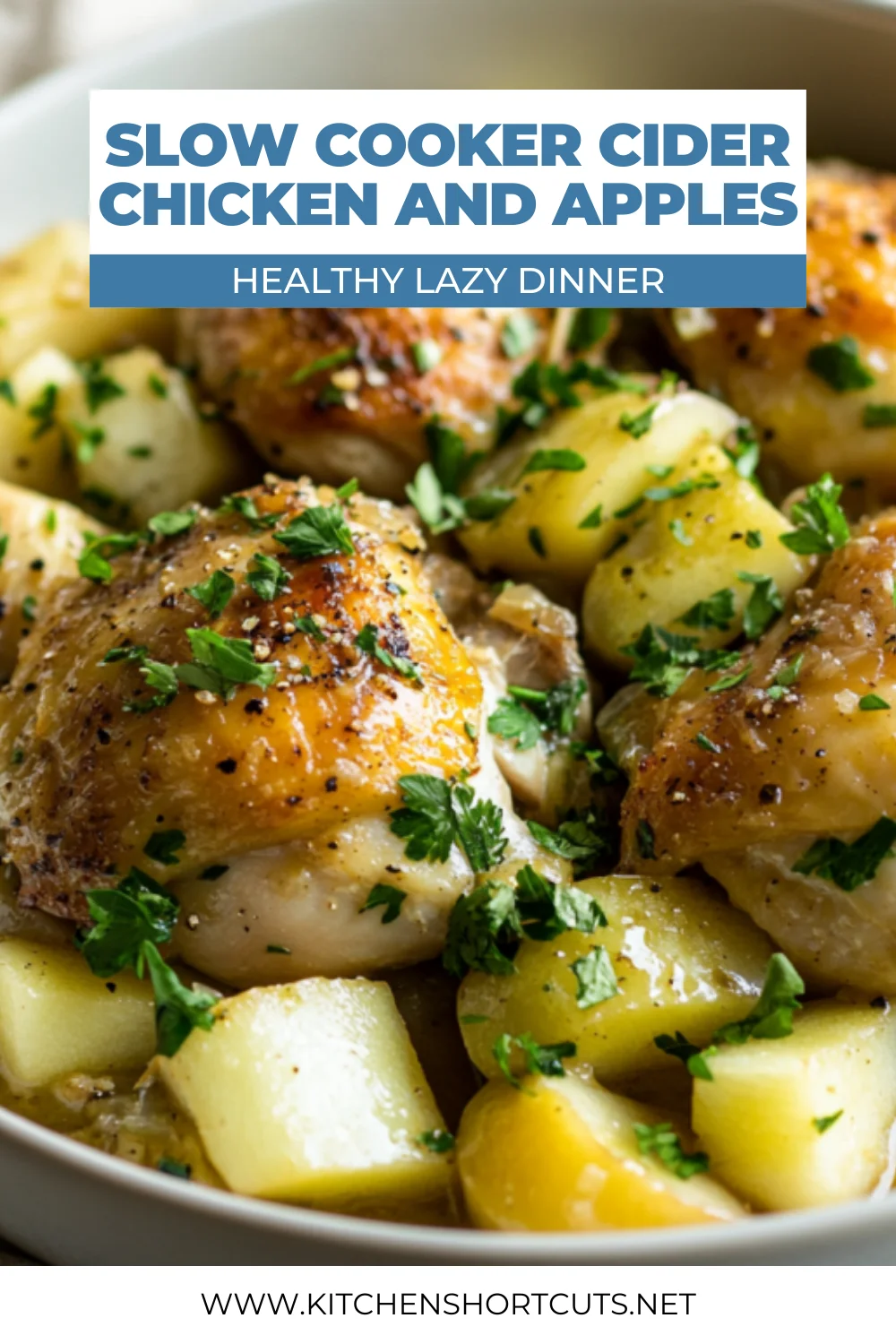 Slow Cooker Cider Chicken and Apples: Easy and Delicious Dinner Slow Cooker Cider Chicken and Apples