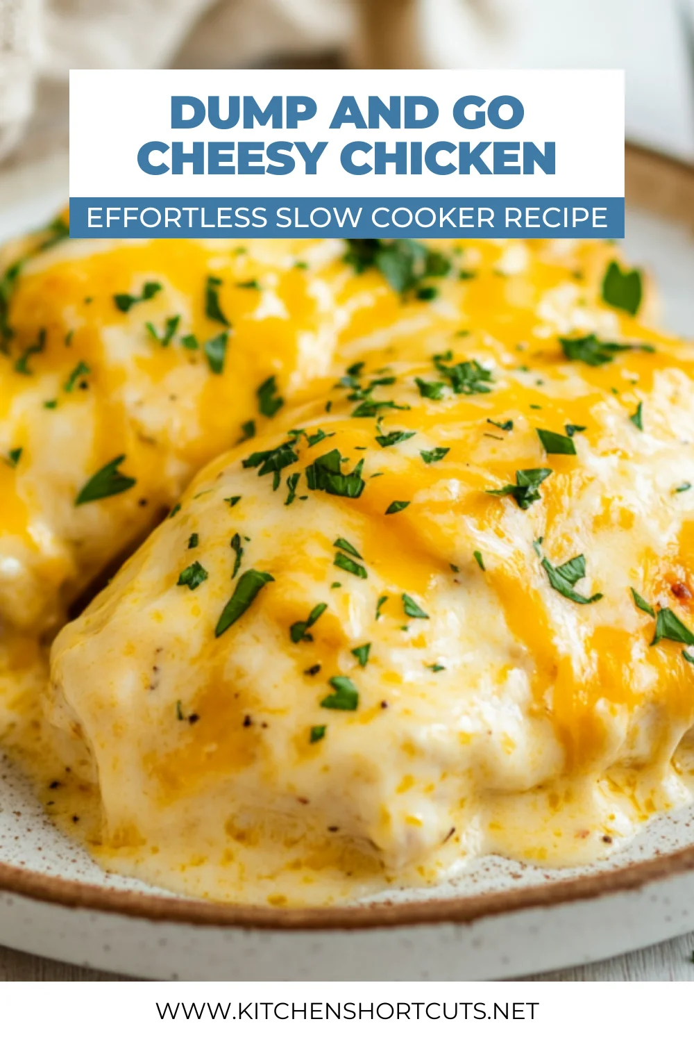 Slow Cooker Dump and Go Cheesy Chicken: Your Easiest Weeknight Dinner Slow Cooker Dump and Go Cheesy Chicken