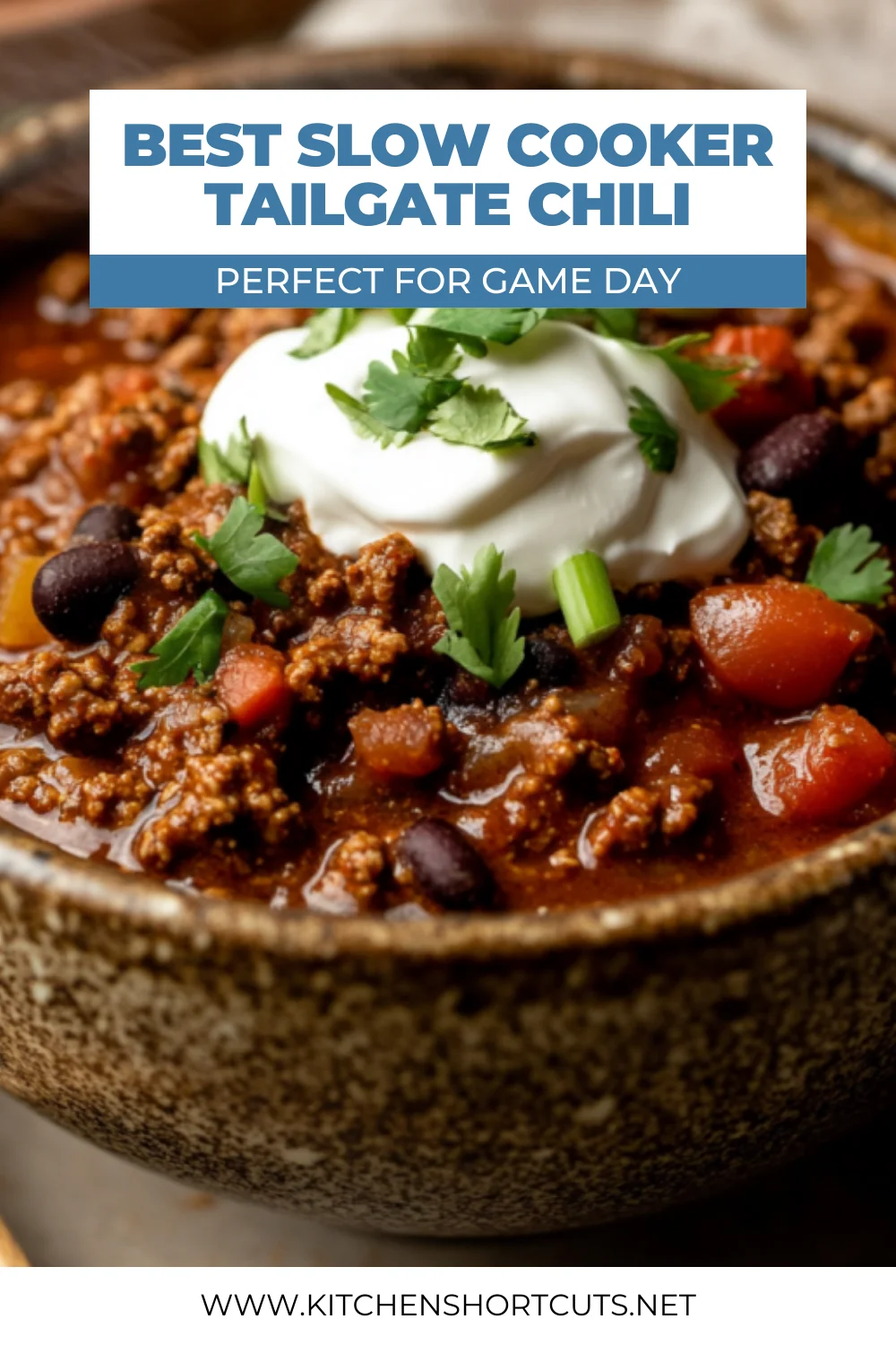 Slow Cooker Tailgate Chili