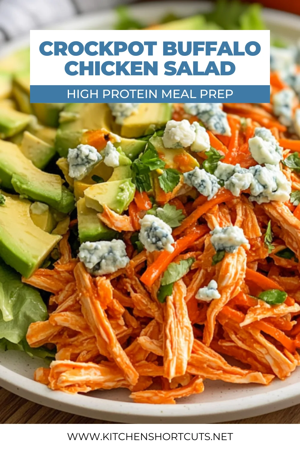 Crockpot Buffalo Chicken Salad: Quick, Easy, and Healthy Crockpot Buffalo Chicken Salad