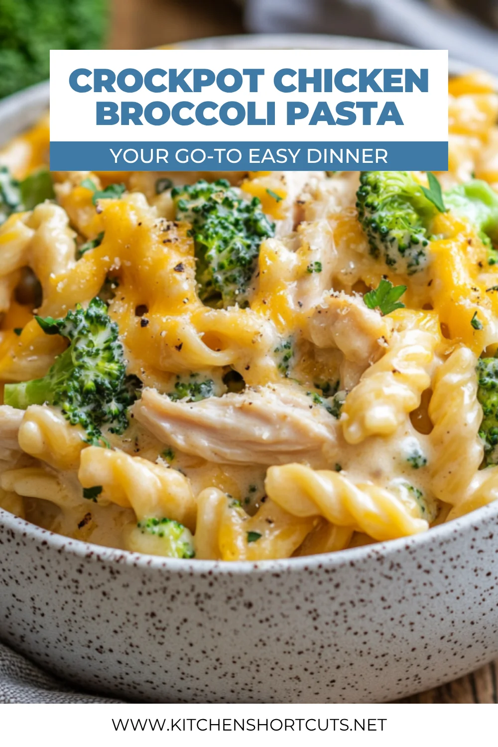 Crockpot Chicken Broccoli Pasta
