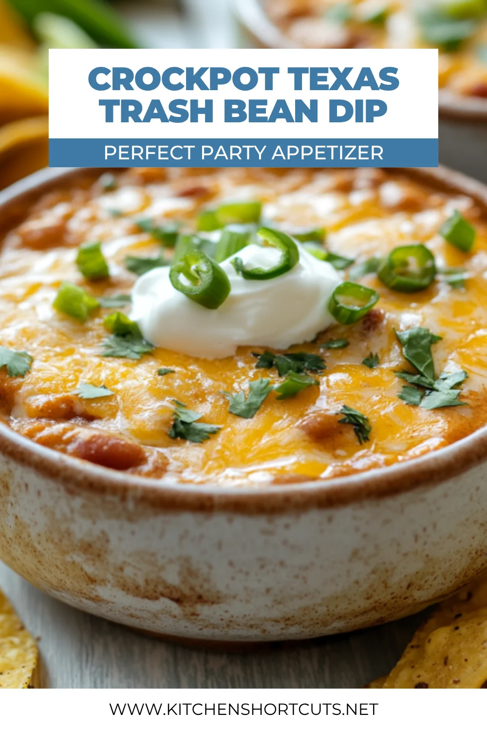 Crockpot Texas Trash Bean Dip