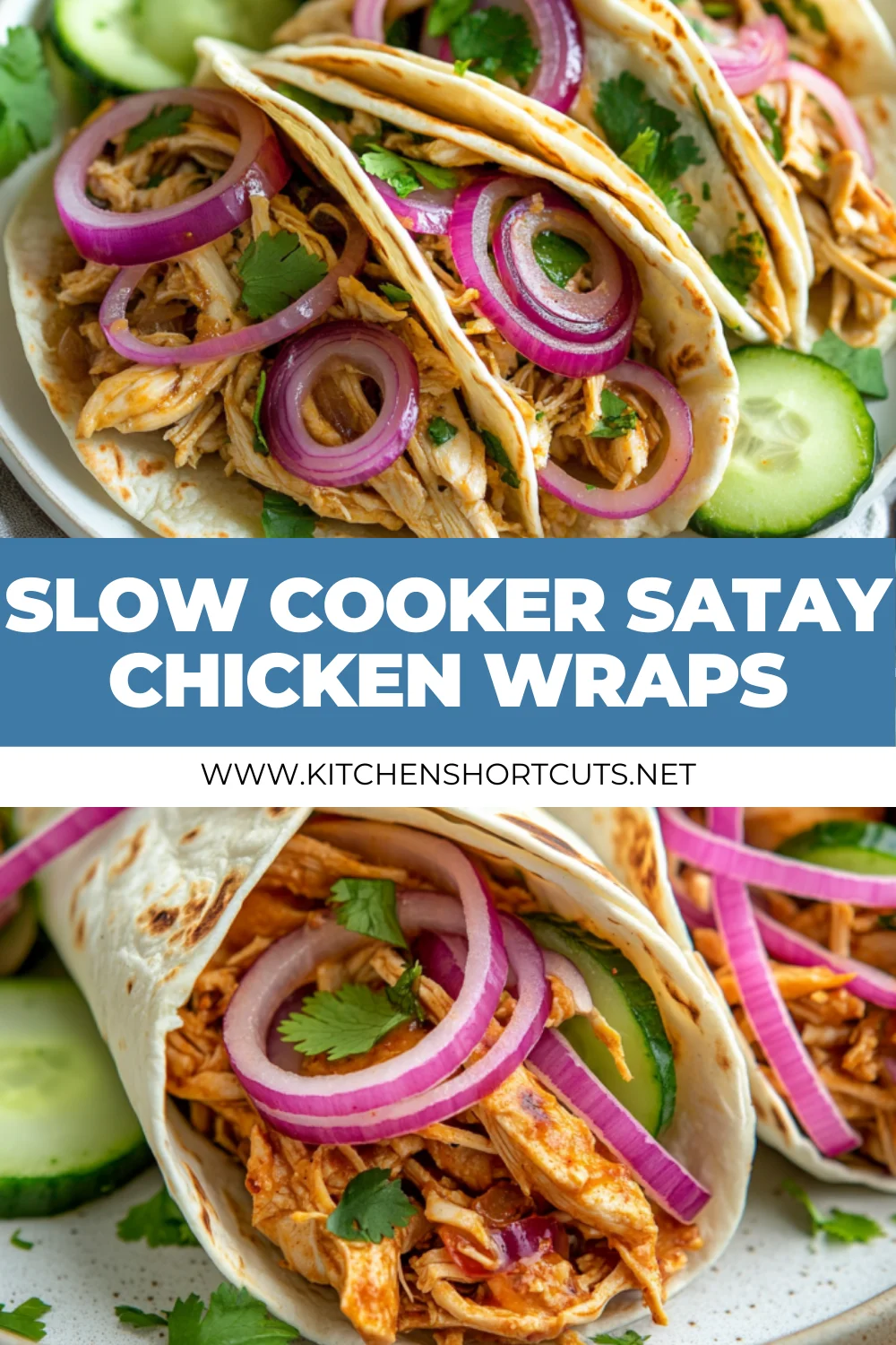 Slow Cooker Satay Chicken Wraps for Easy, Flavor-Packed Dinners Slow Cooker Satay Chicken Wraps